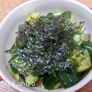 簡単夕飯・晩酌に★韓国海苔のぱりぽりたたききゅうり